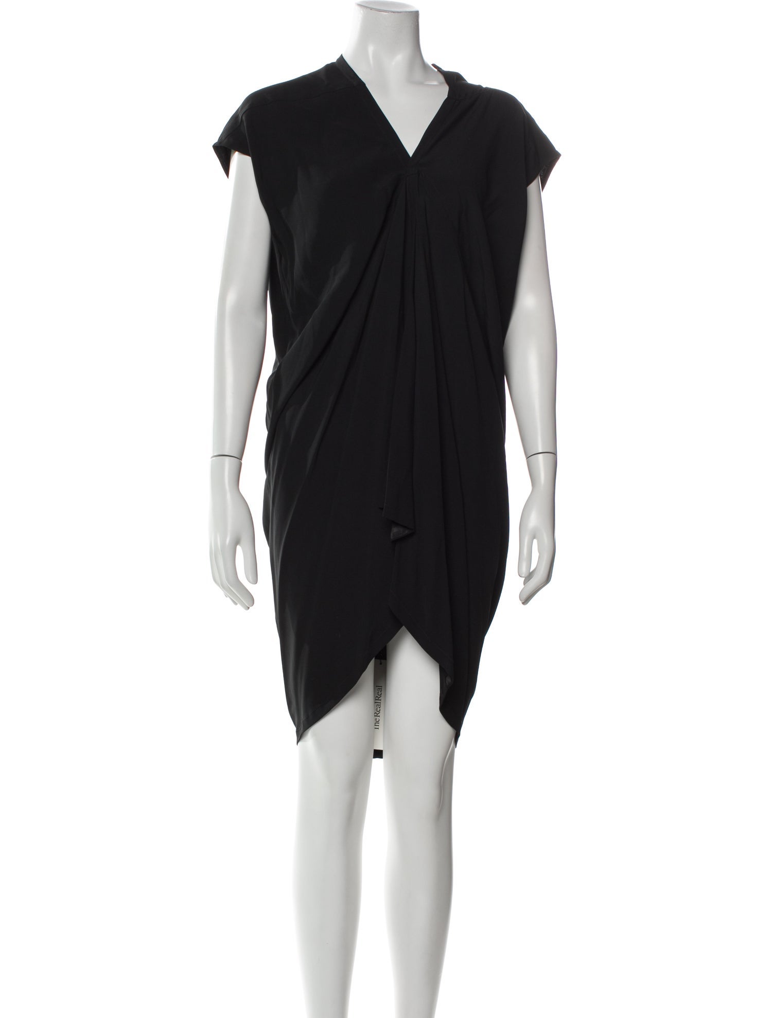 Rick Owens V-Neck Midi Length Dress