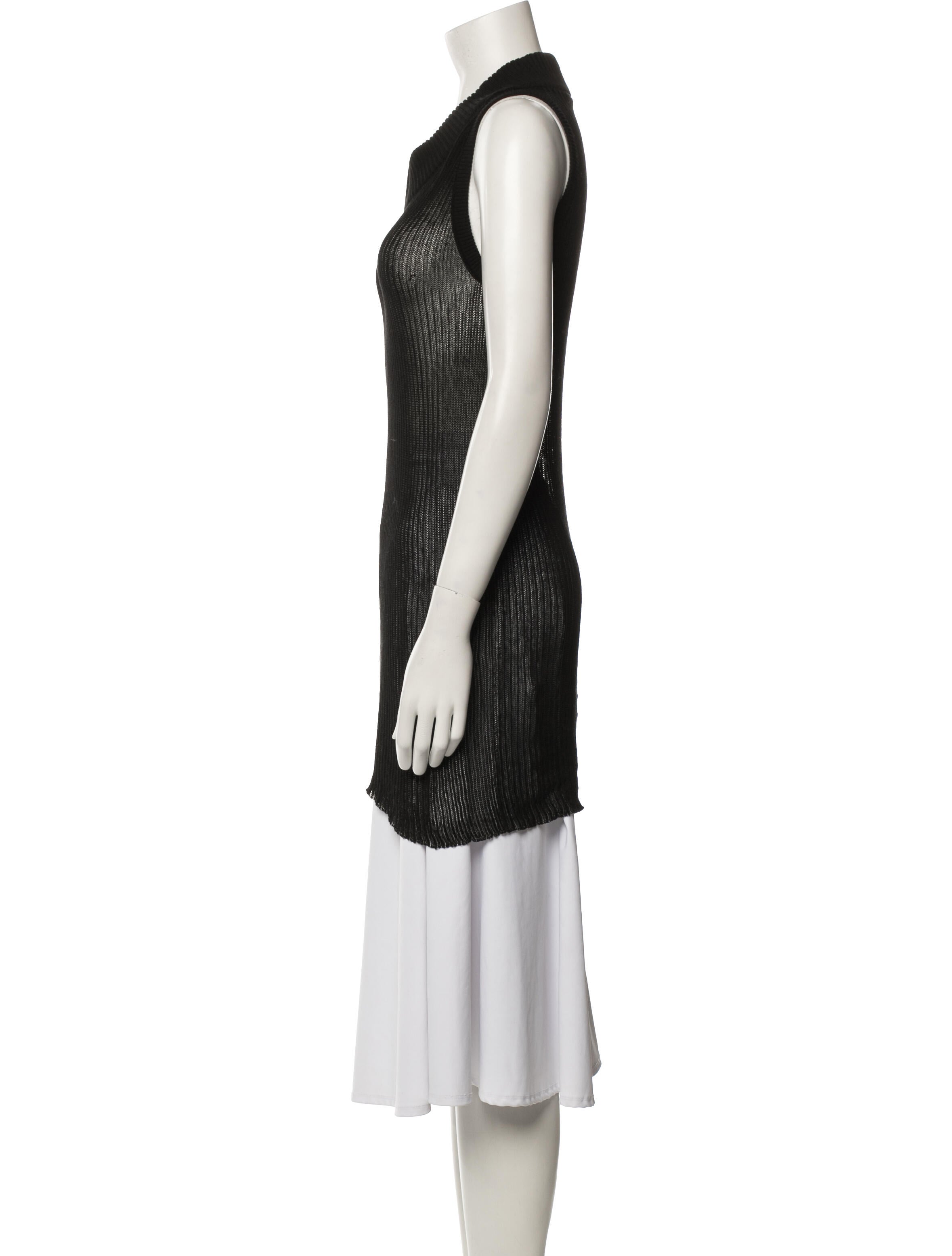 Rick Owens Scoop Neck Sleeveless Tunic
