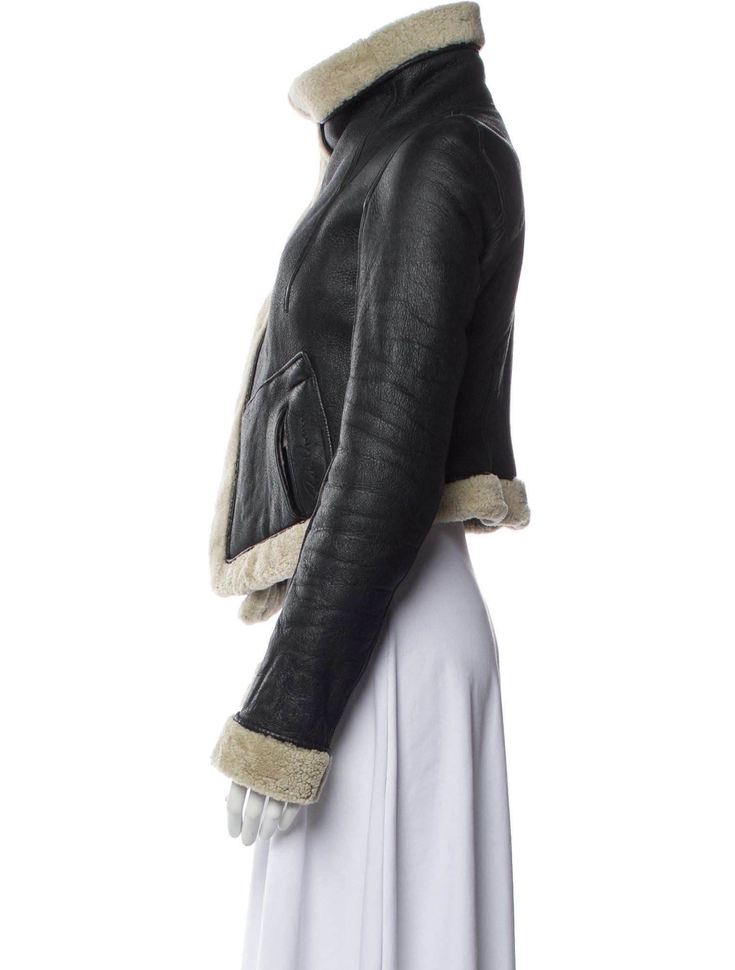 Rick Owens Leather Biker Jacket