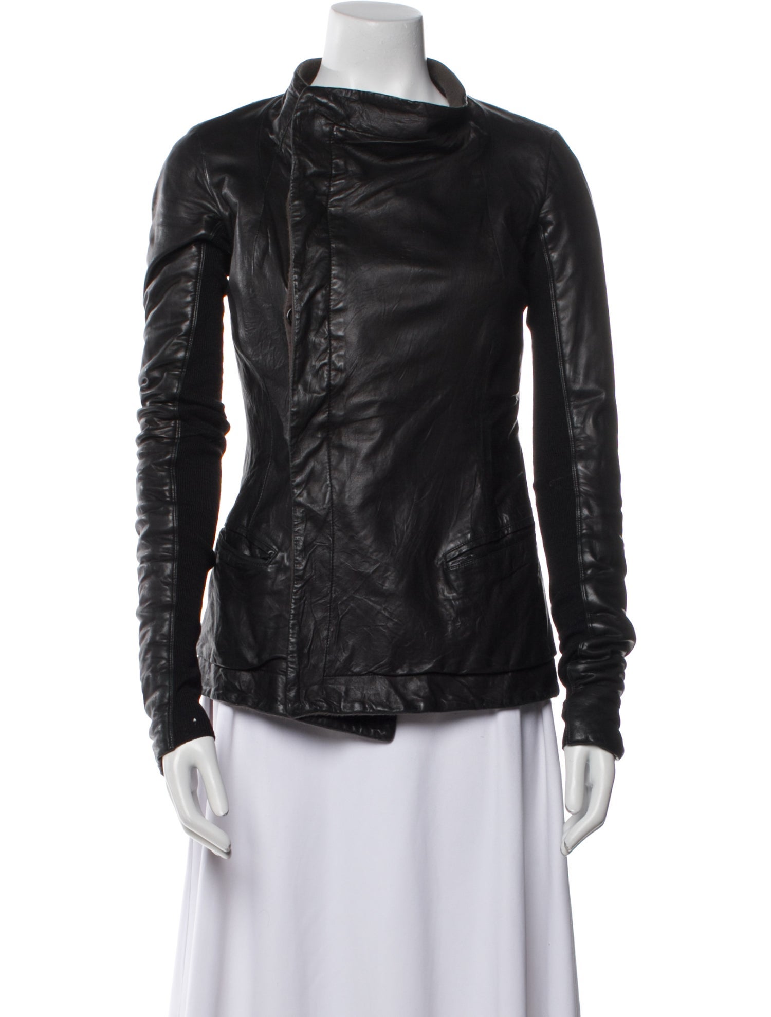 Rick Owens Leather Biker Jacket