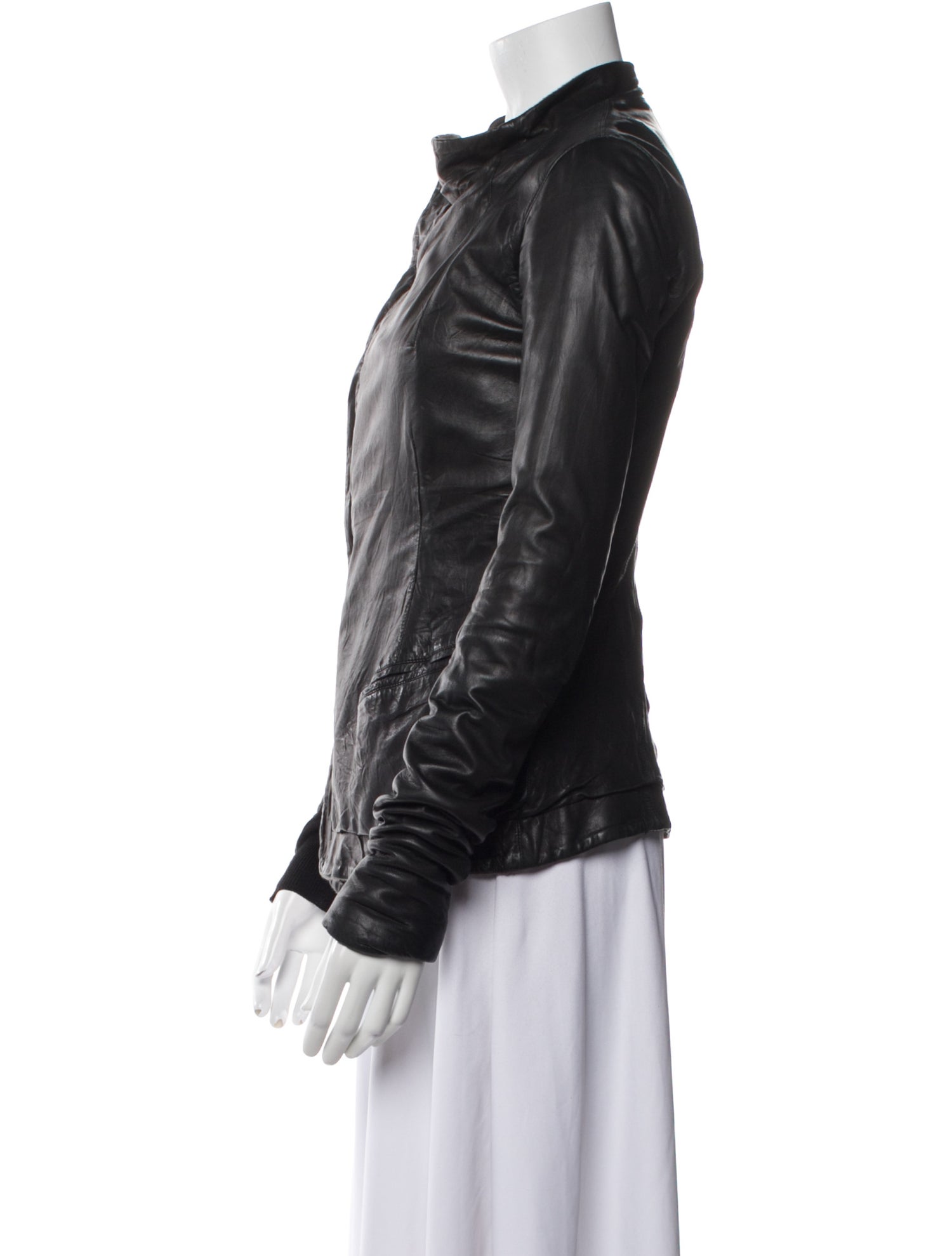 Rick Owens Leather Biker Jacket