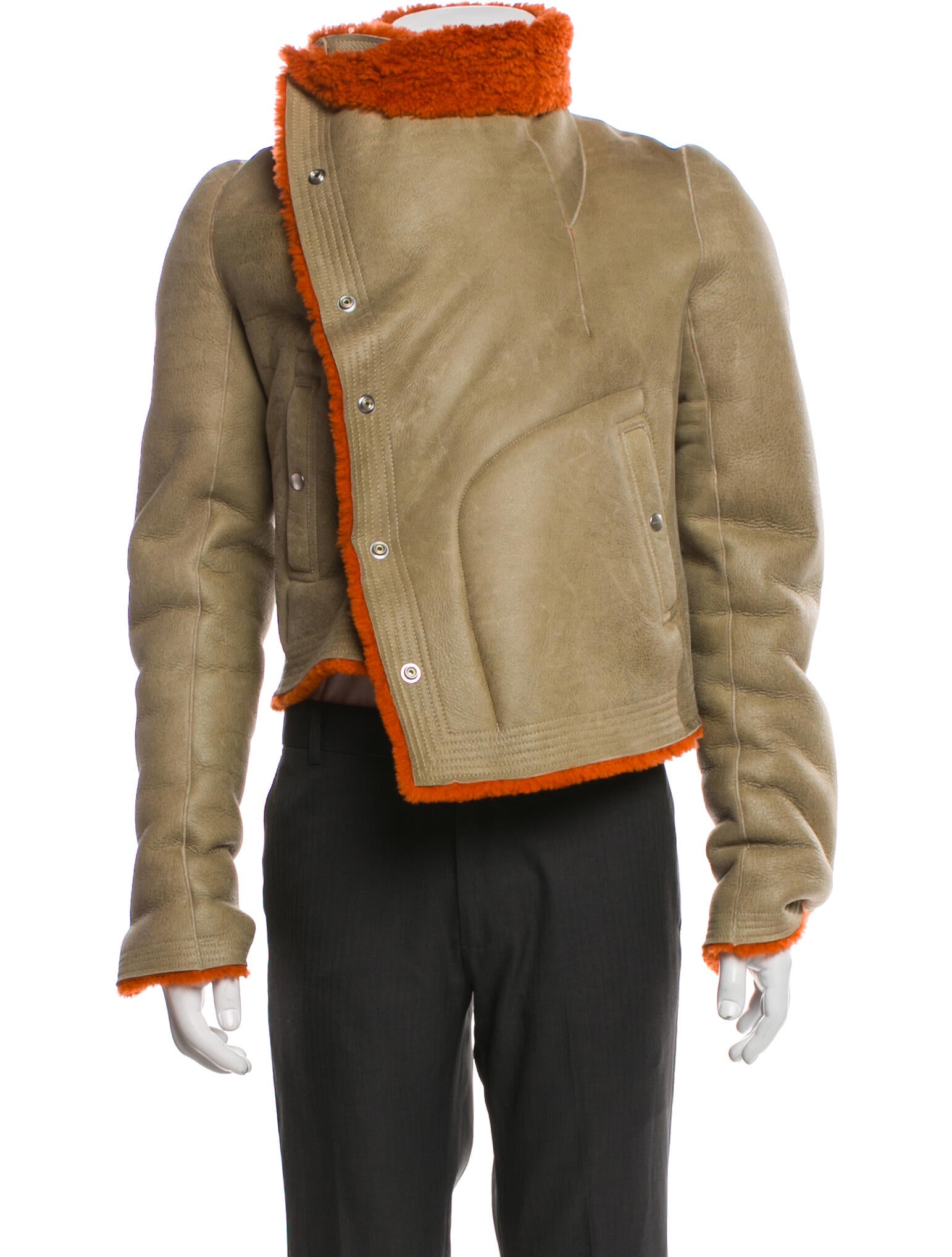 Rick Owens Shearling Faux Fur Jacket
