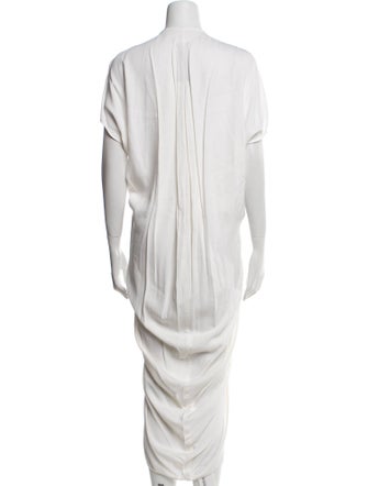 Rick Owens V-Neck Midi Length Dress