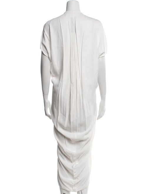 Rick Owens V-Neck Midi Length Dress