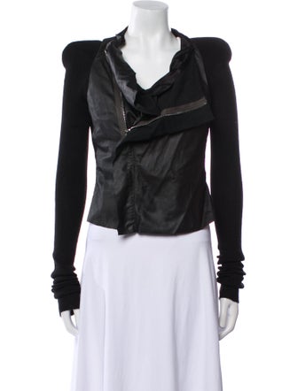 Rick Owens 2021 'Phlegethon' Cobra Biker Biker Jacket