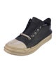 Rick Owens Leather Colorblock Pattern Sneakers