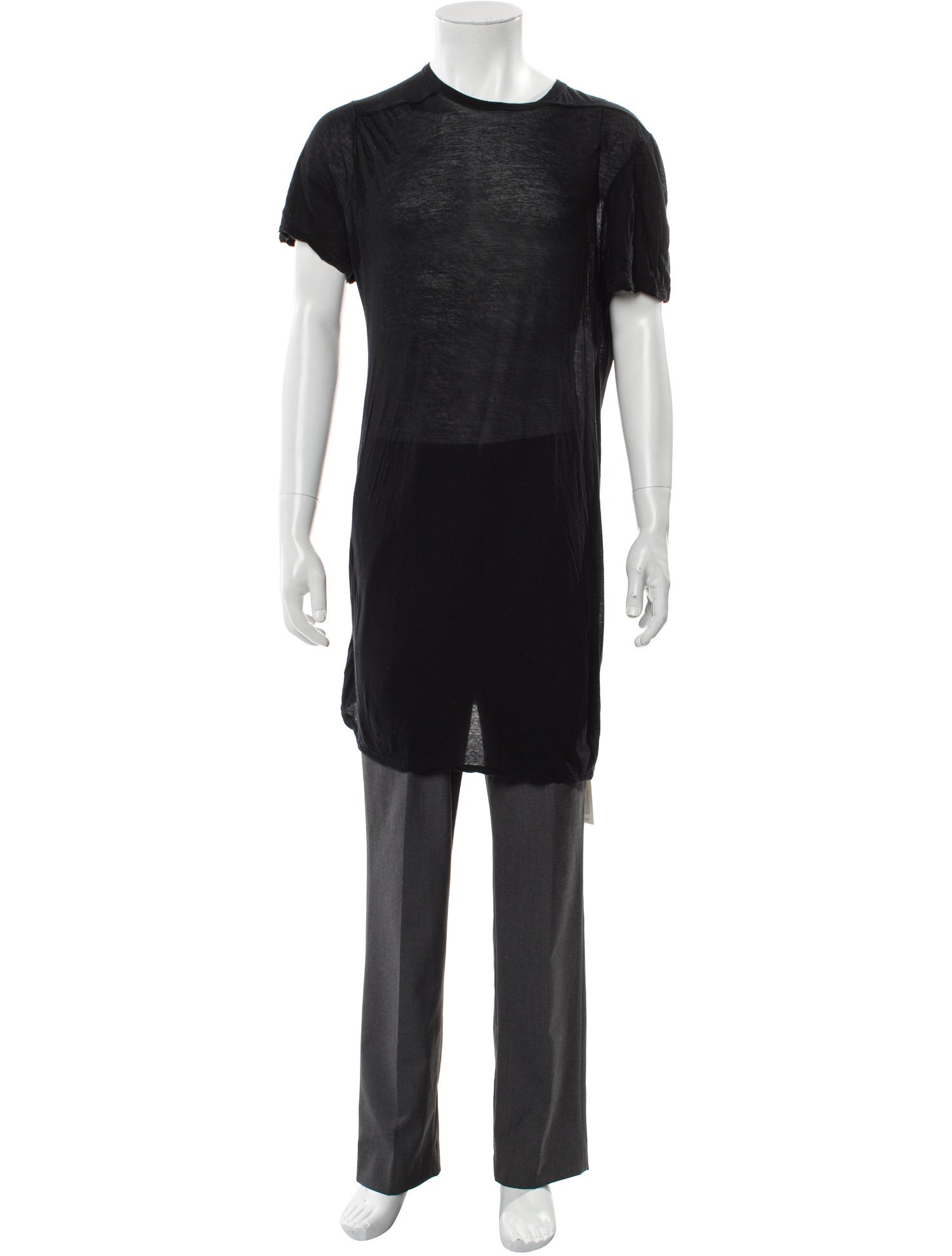 Rick Owens Scoop Neck Short Sleeve T-Shirt