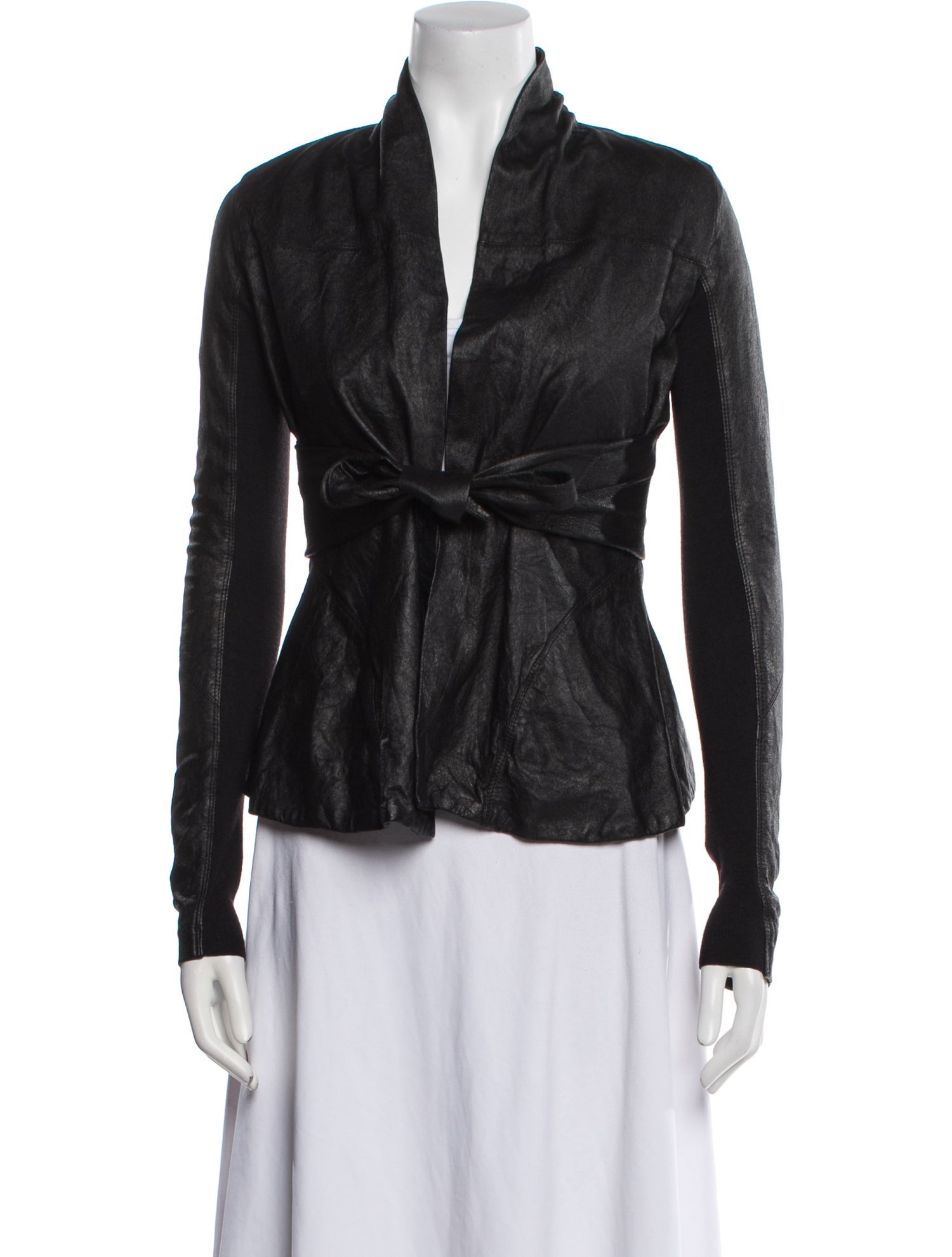 Rick Owens Leather Biker Jacket