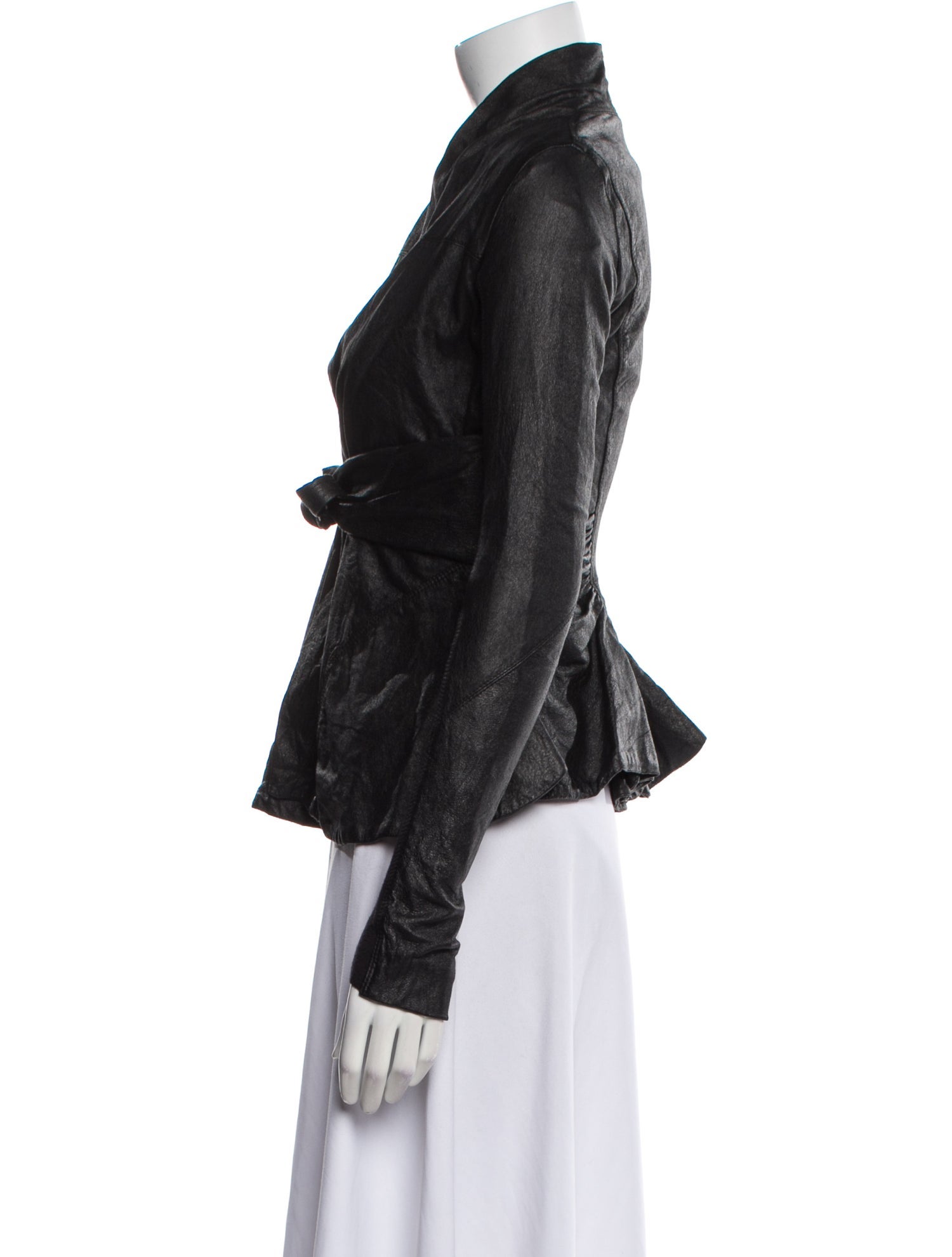 Rick Owens Leather Biker Jacket