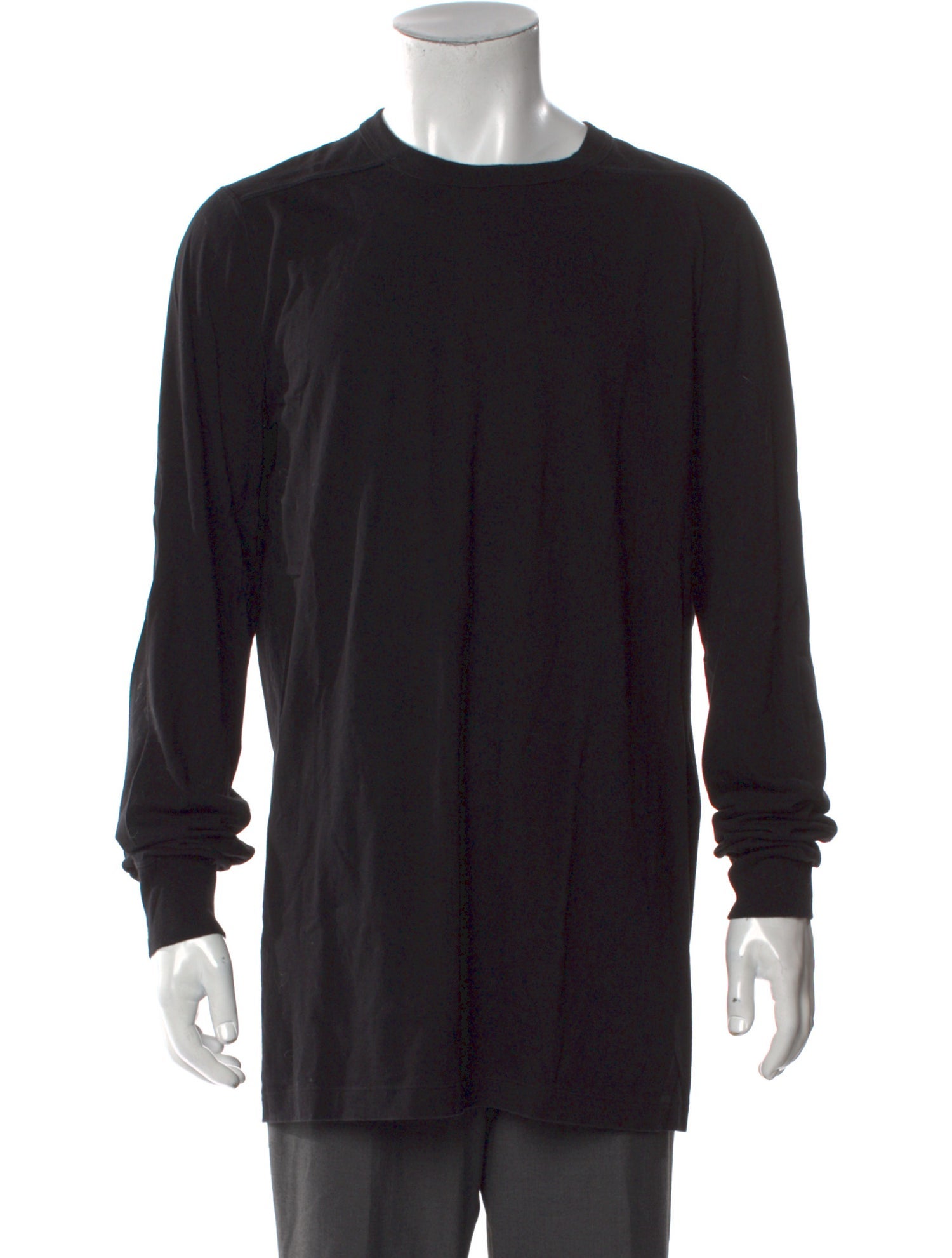 Rick Owens Crew Neck Long Sleeve T-Shirt