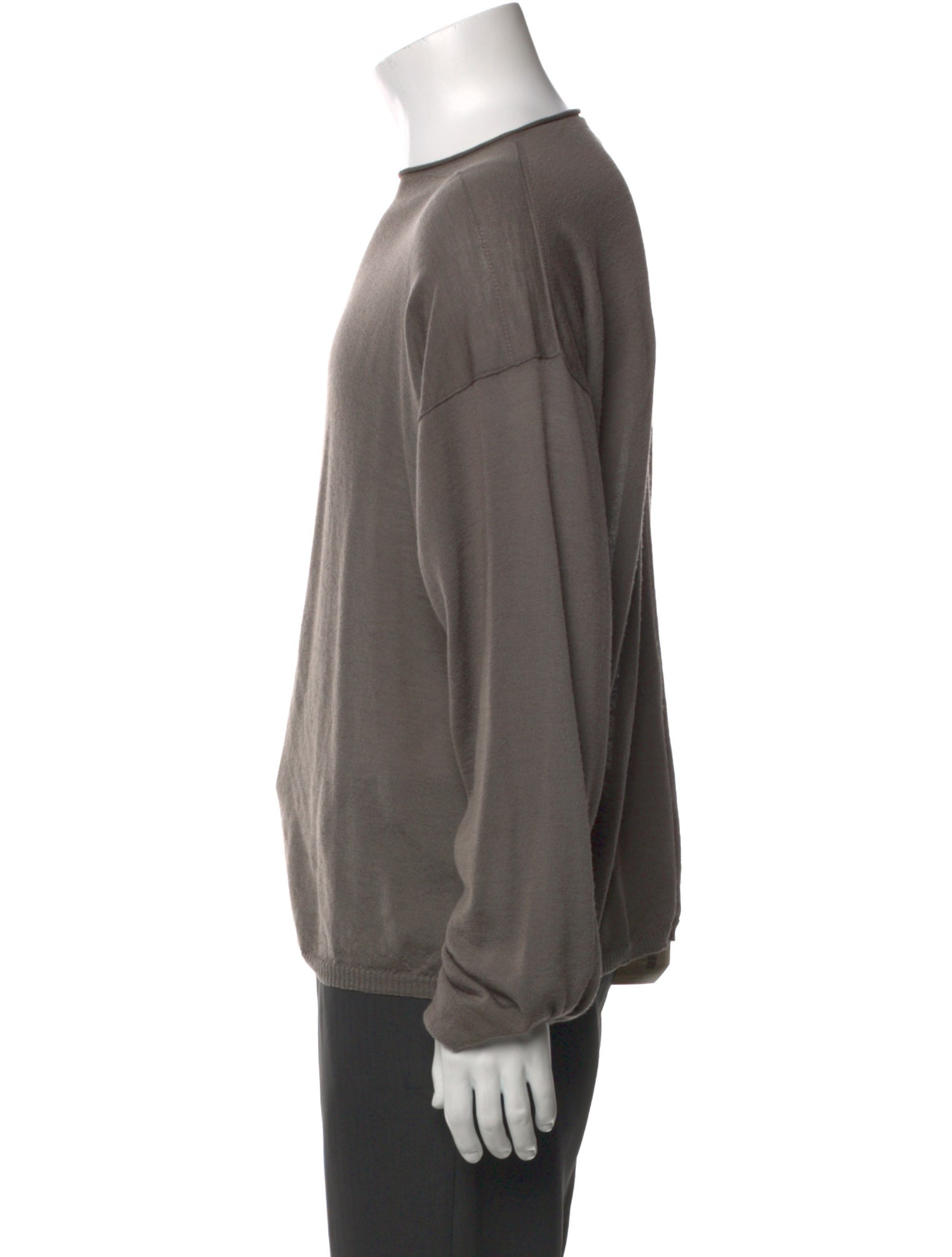 Rick Owens Virgin Wool Long Sleeve Shirt