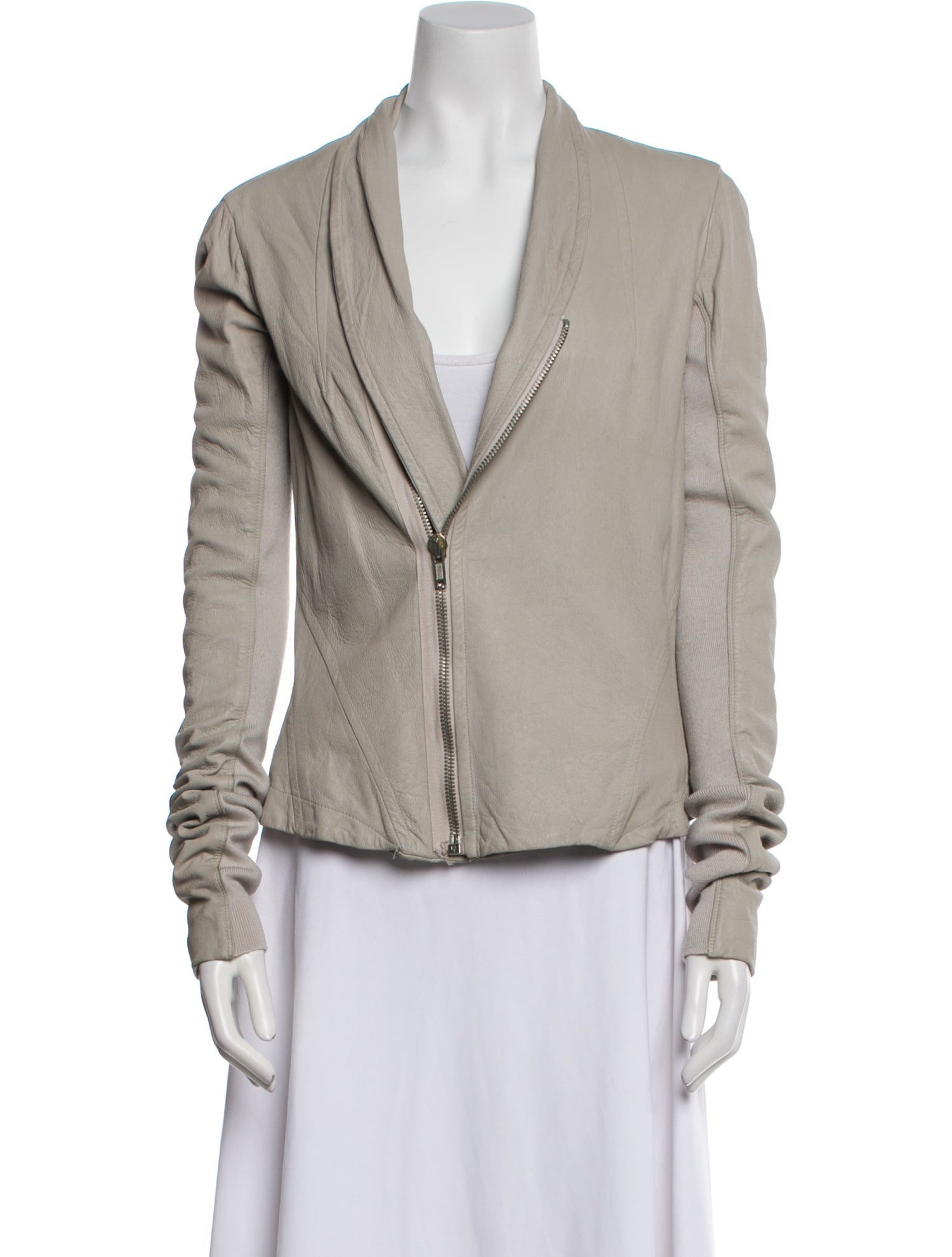 Rick Owens Lambskin Biker Jacket