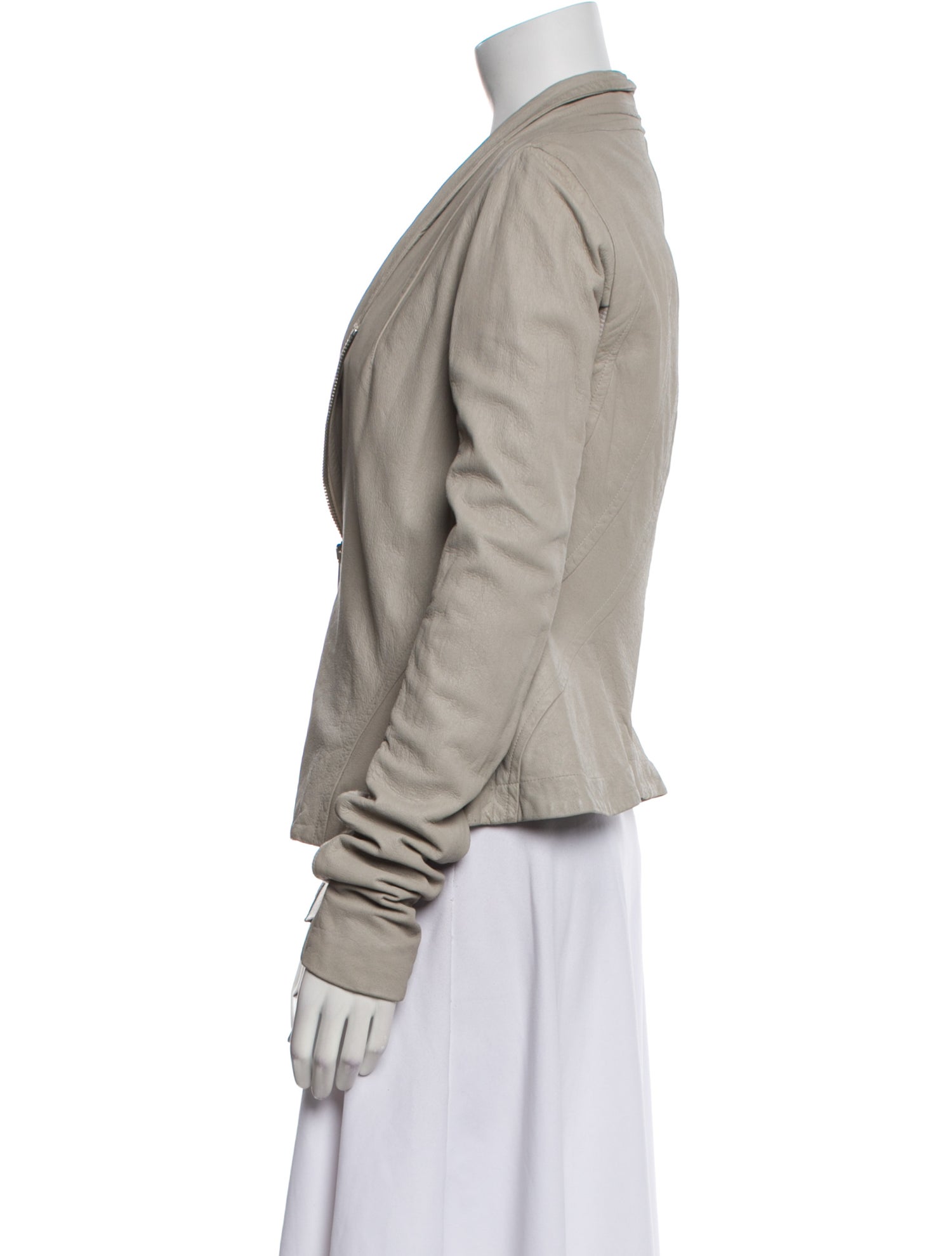 Rick Owens Lambskin Biker Jacket