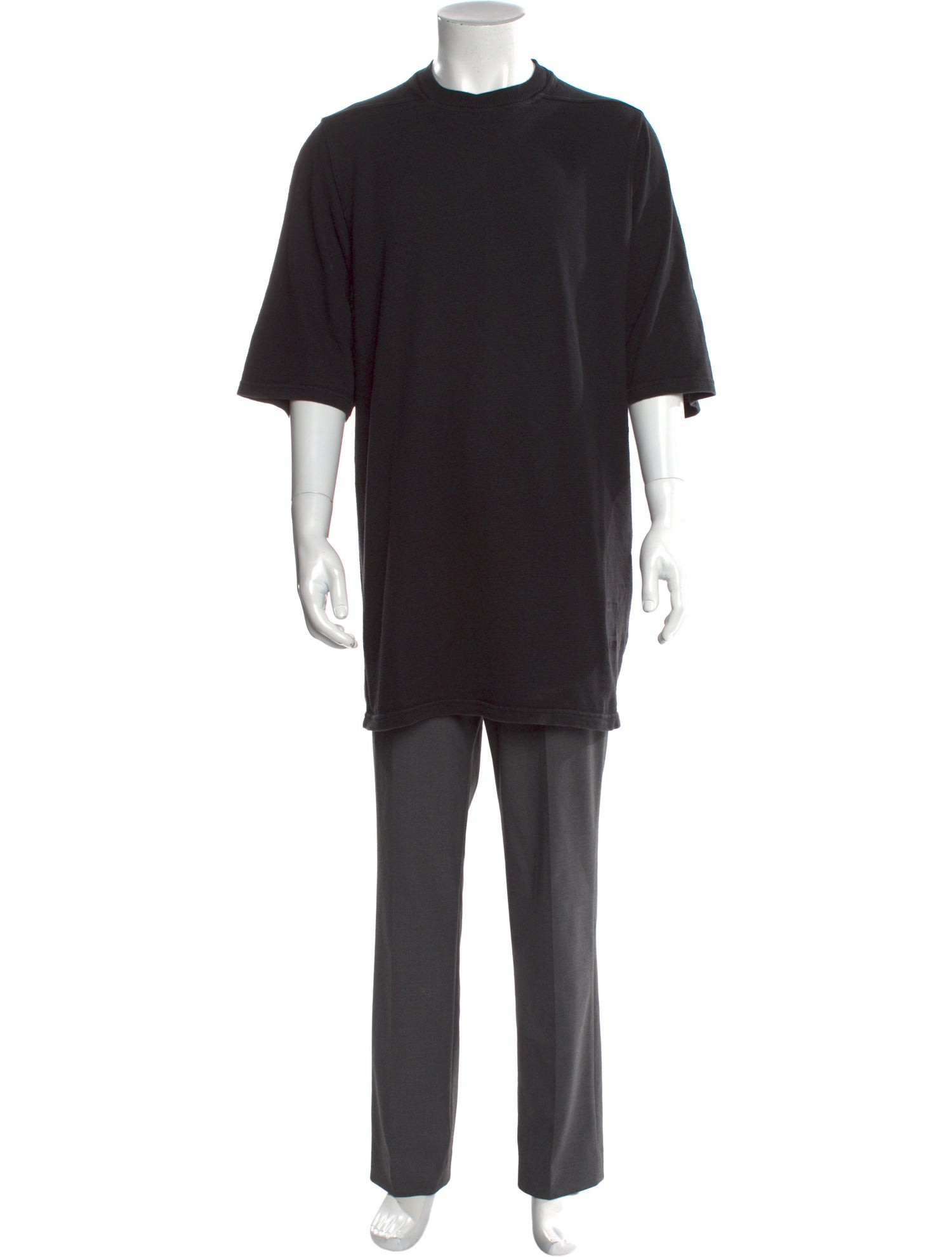 Rick Owens Drkshdw Crew Neck Three-Quarter Sleeve T-Shirt