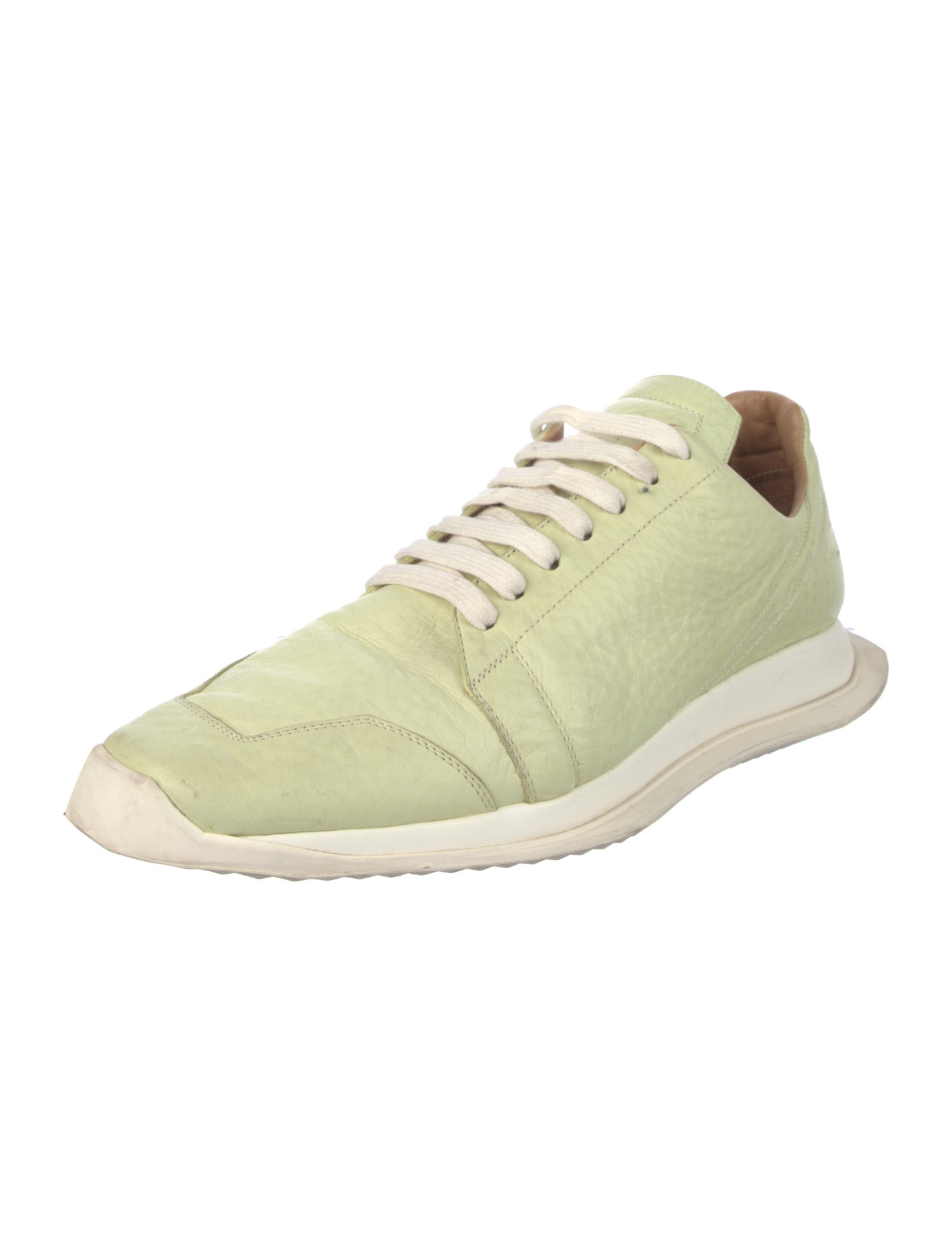 Rick Owens Leather Athletic Sneakers