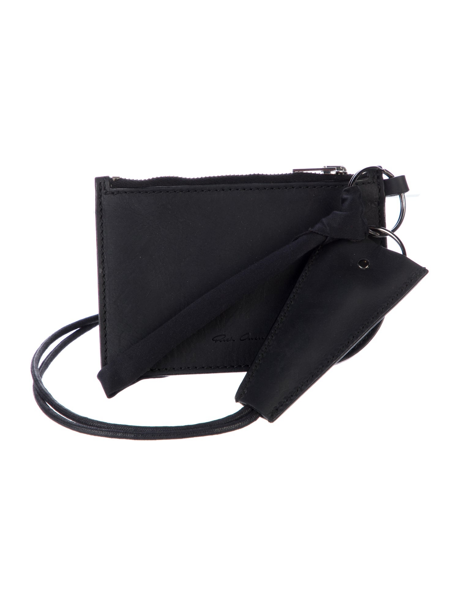 Rick Owens Leather Wristlet