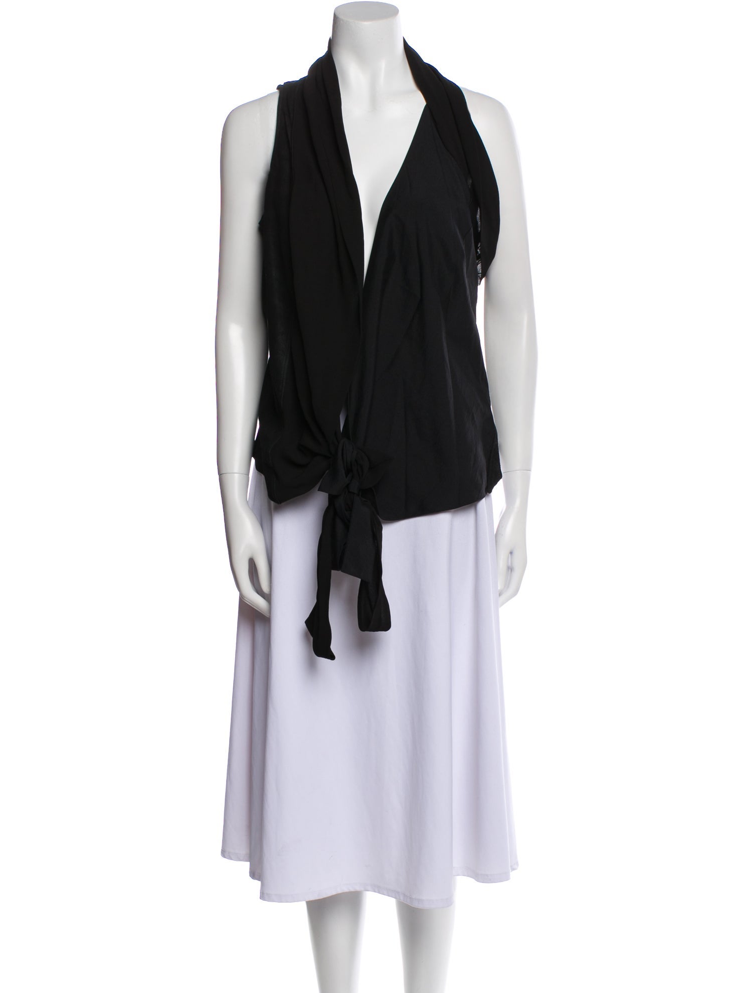 Rick Owens Silk V-Neck Tunic