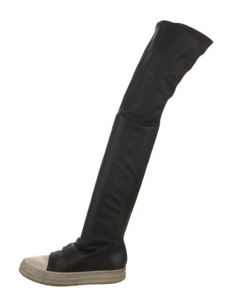 Rick Owens Leather Sock Boots