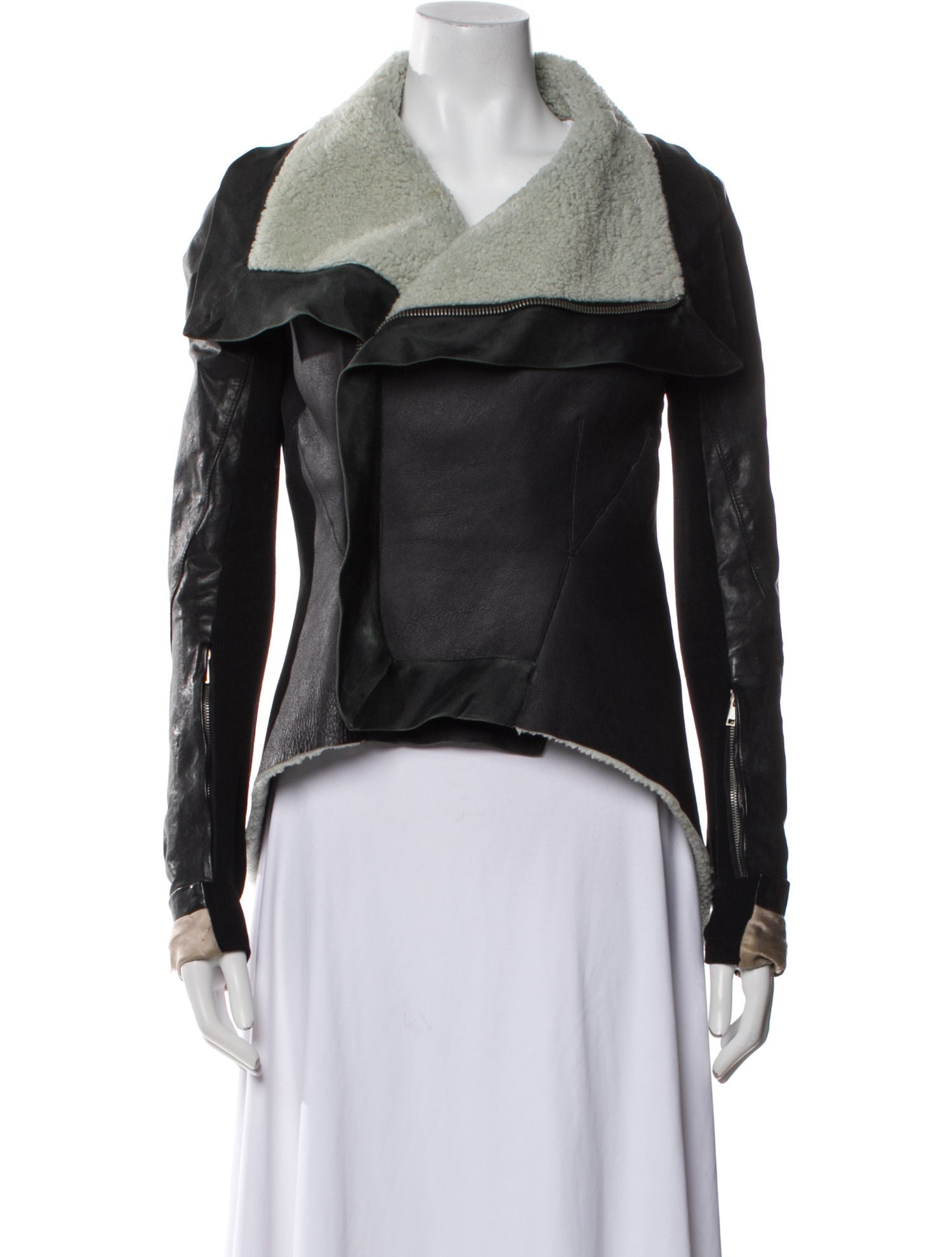 Rick Owens Leather Biker Jacket