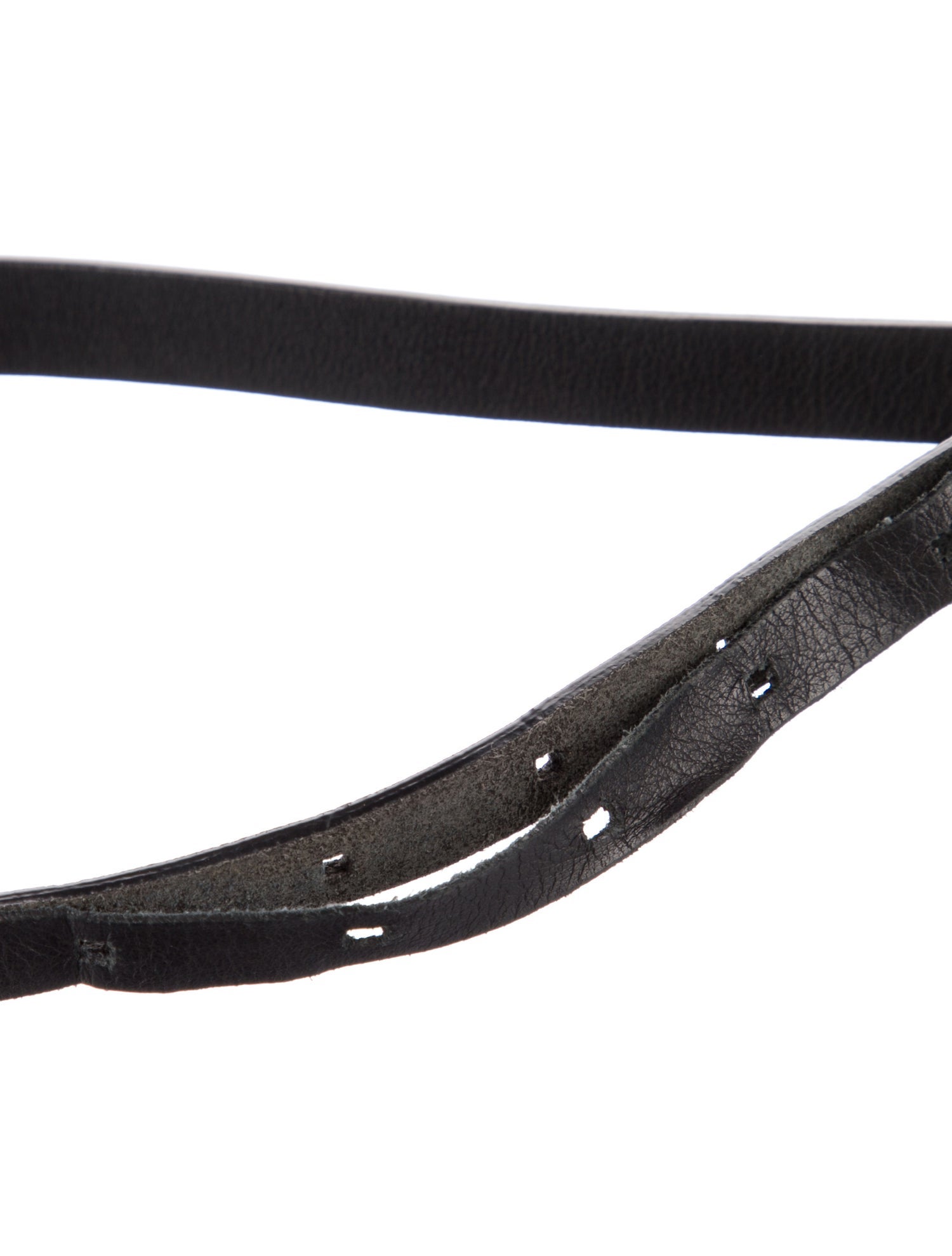 Rick Owens Skinny Leather Waist Belt