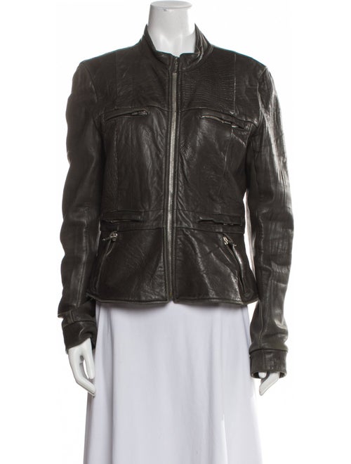 Rick Owens Late 2000's - Early 2010's Lamb Leather Biker Jacket