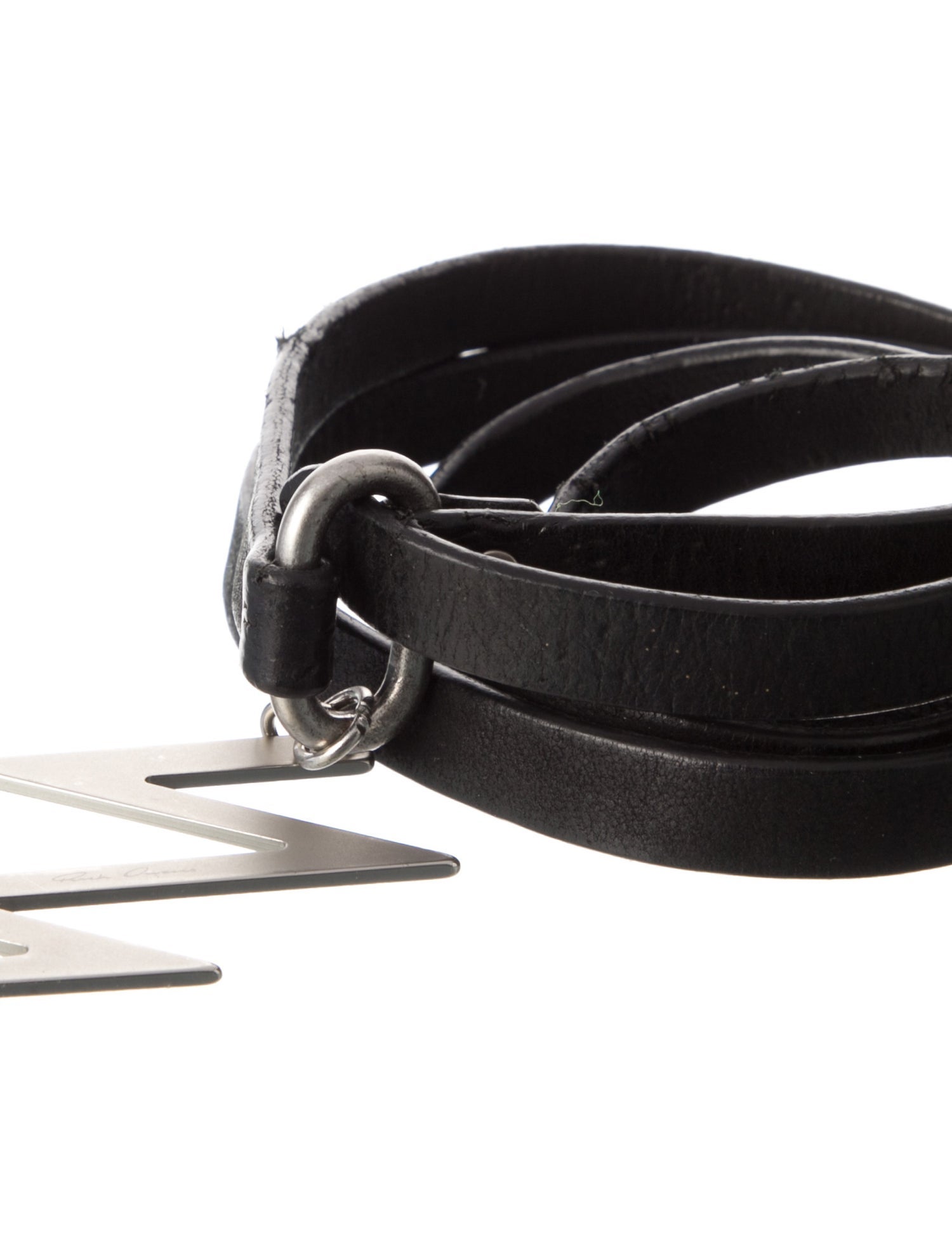 Rick Owens Skinny Leather Waist Belt