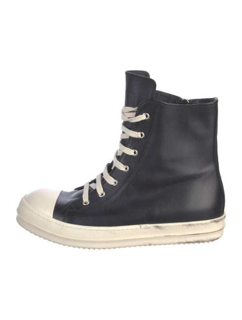 Rick Owens Leather Lace-Up Boots