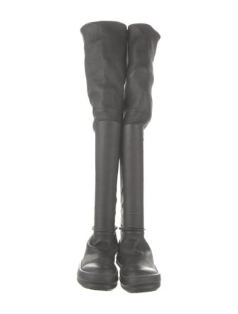 Rick Owens Leather Sock Boots