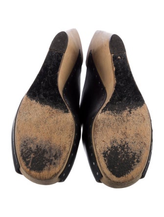 Rick Owens Leather Studded Accents Mules