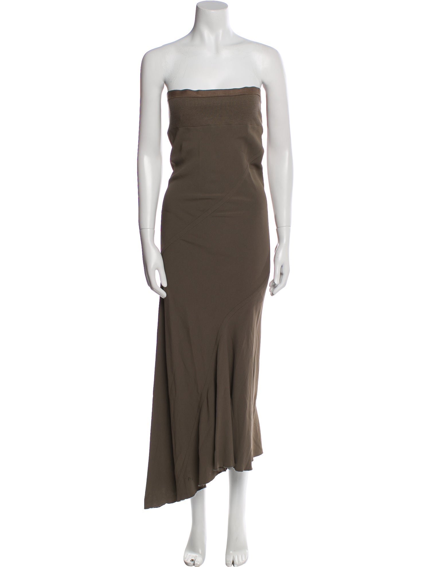 Rick Owens Strapless Long Dress