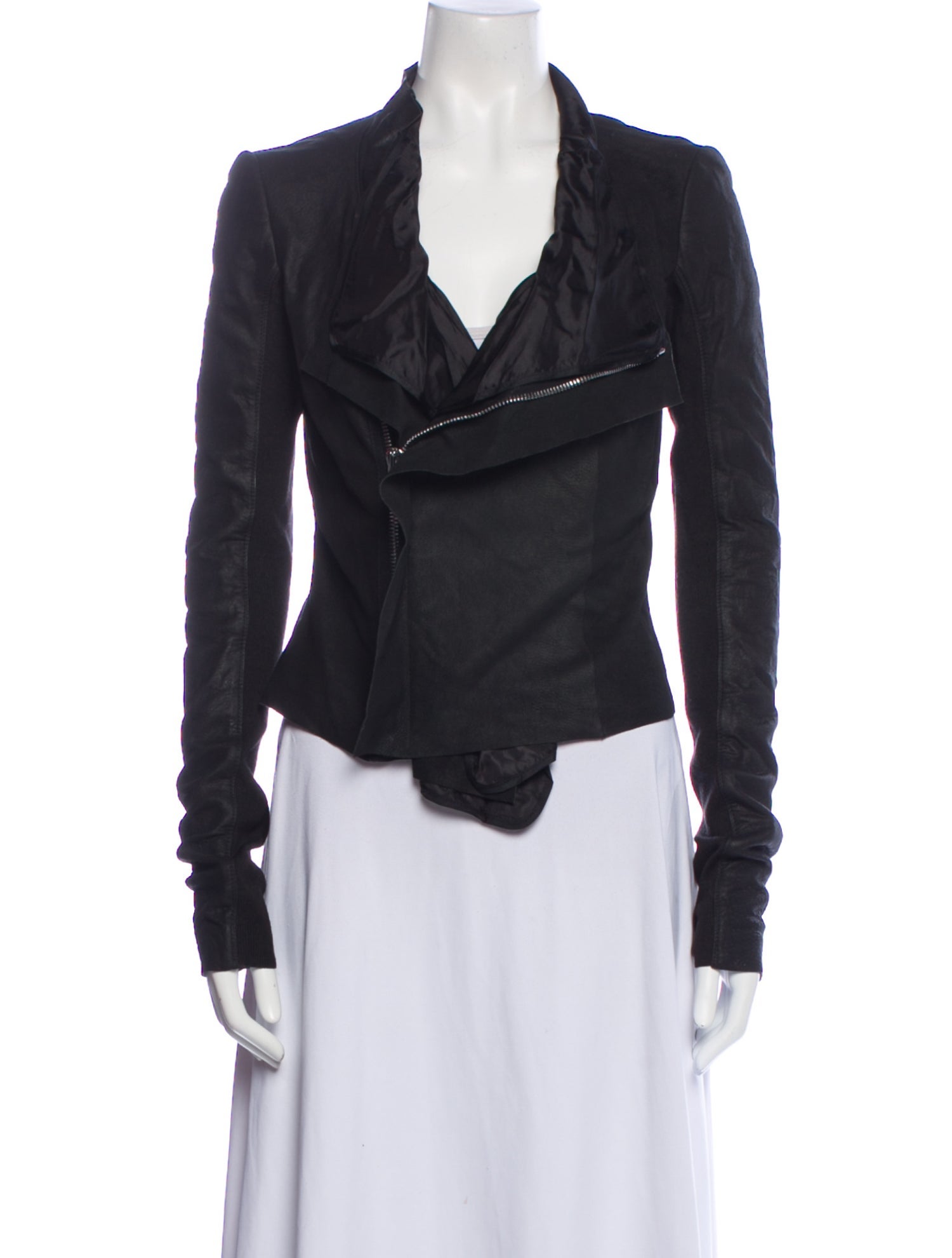 Rick Owens Leather Biker Jacket