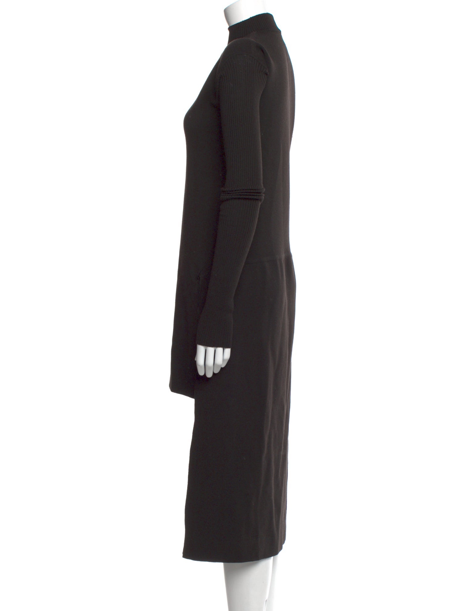 Rick Owens Turtleneck Midi Length Dress