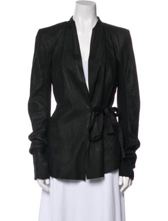 Rick Owens Leather Blazer