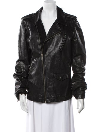 Rick Owens Leather Biker Jacket