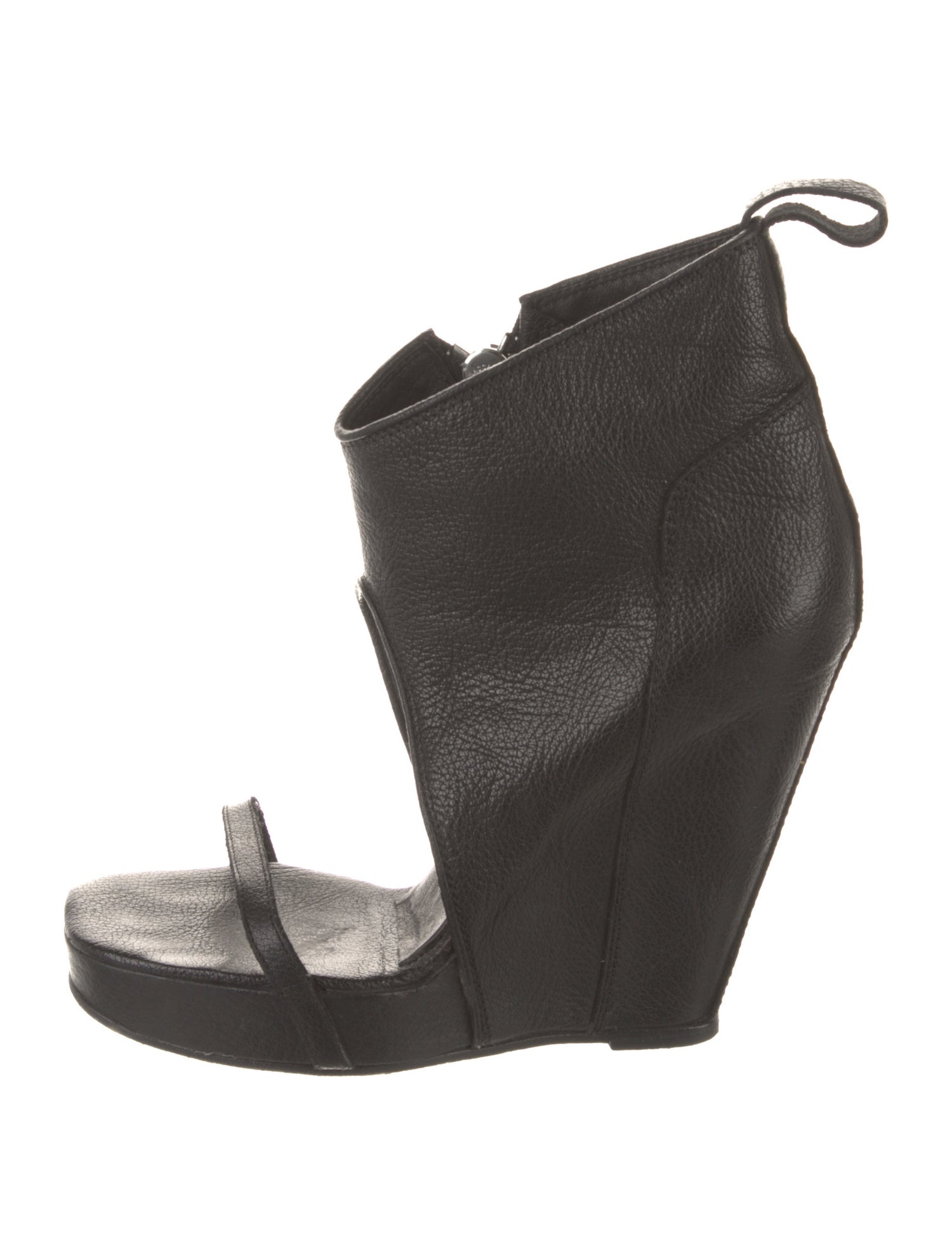 Rick Owens Leather Slingback Sandals