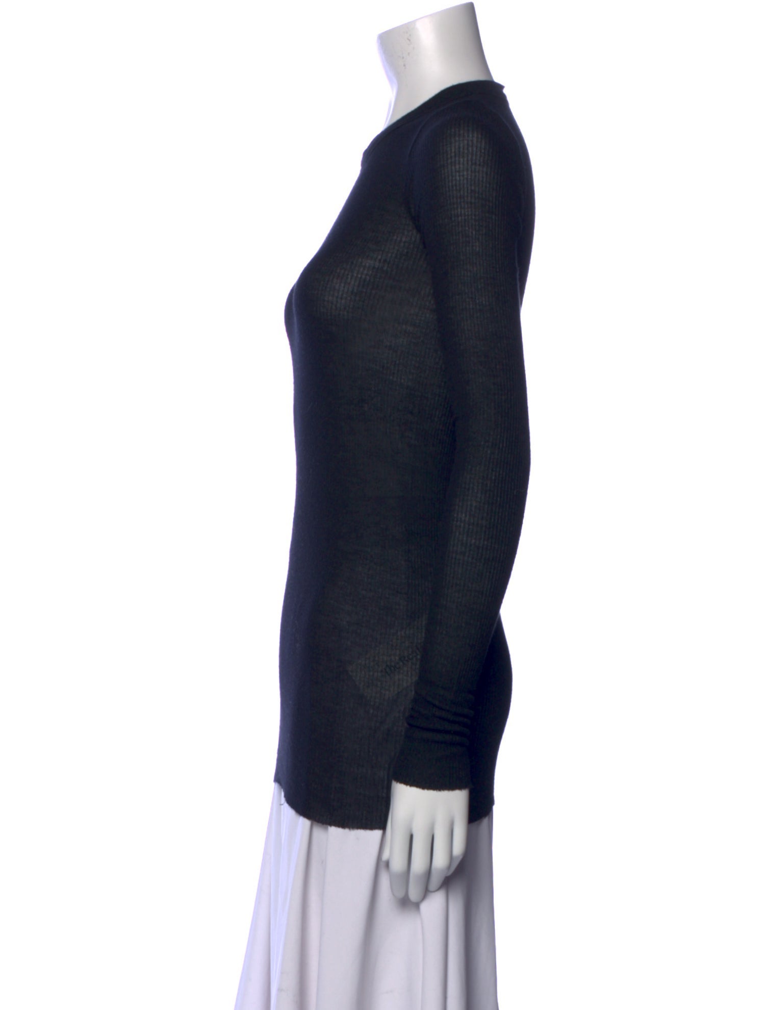 Rick Owens Crew Neck Long Sleeve T-Shirt