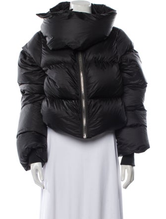 Rick Owens 2022 'Strobe' Funnel Neck Puffer Down Jacket