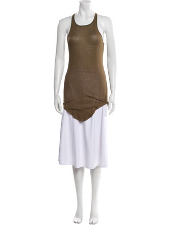 Rick Owens Scoop Neck Sleeveless Top