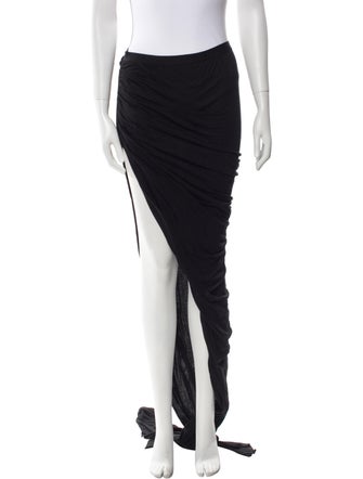 Rick Owens Pleated Accents Long Skirt
