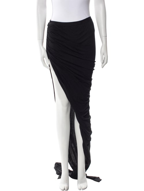 Rick Owens Pleated Accents Long Skirt