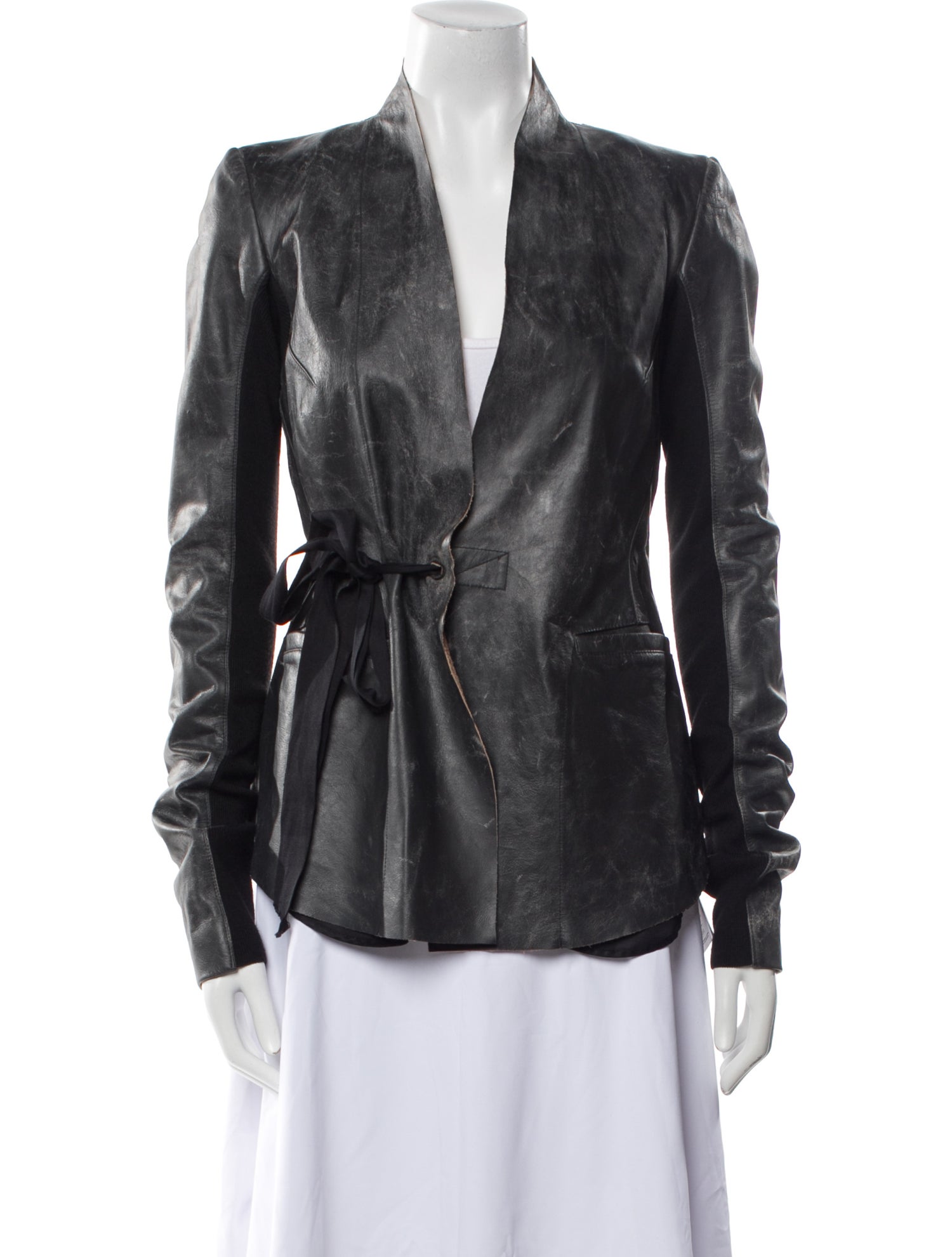 Rick Owens Leather Evening Jacket
