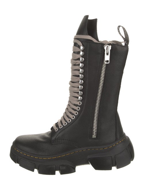 Rick Owens Leather Combat Boots