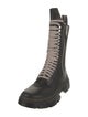 Rick Owens Leather Combat Boots