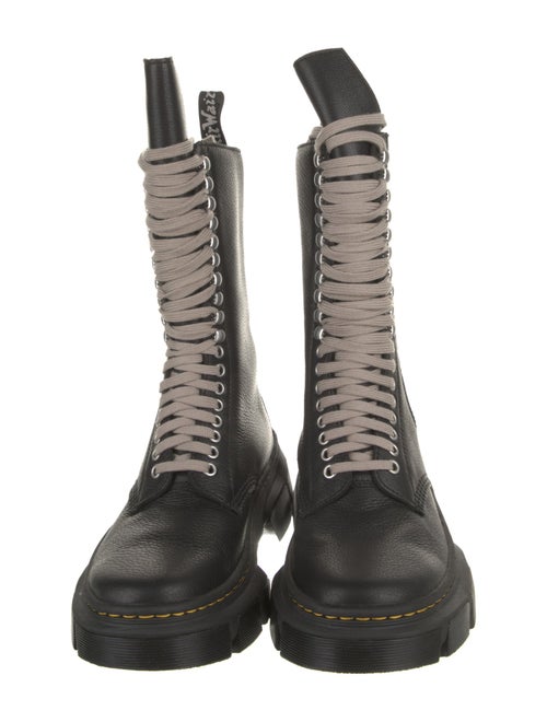 Rick Owens Leather Combat Boots