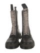Rick Owens Leather Combat Boots