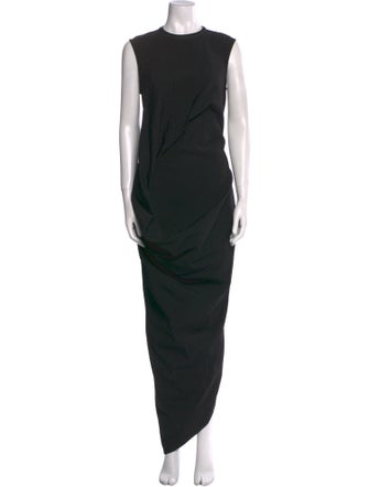 Rick Owens Crew Neck Long Dress