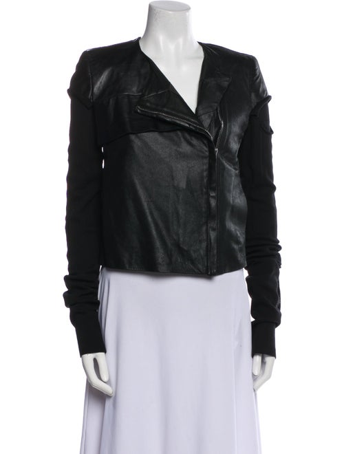 Rick Owens Leather Biker Jacket