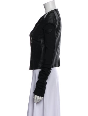 Rick Owens Leather Biker Jacket