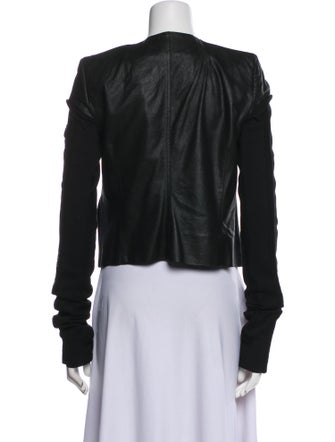 Rick Owens Leather Biker Jacket