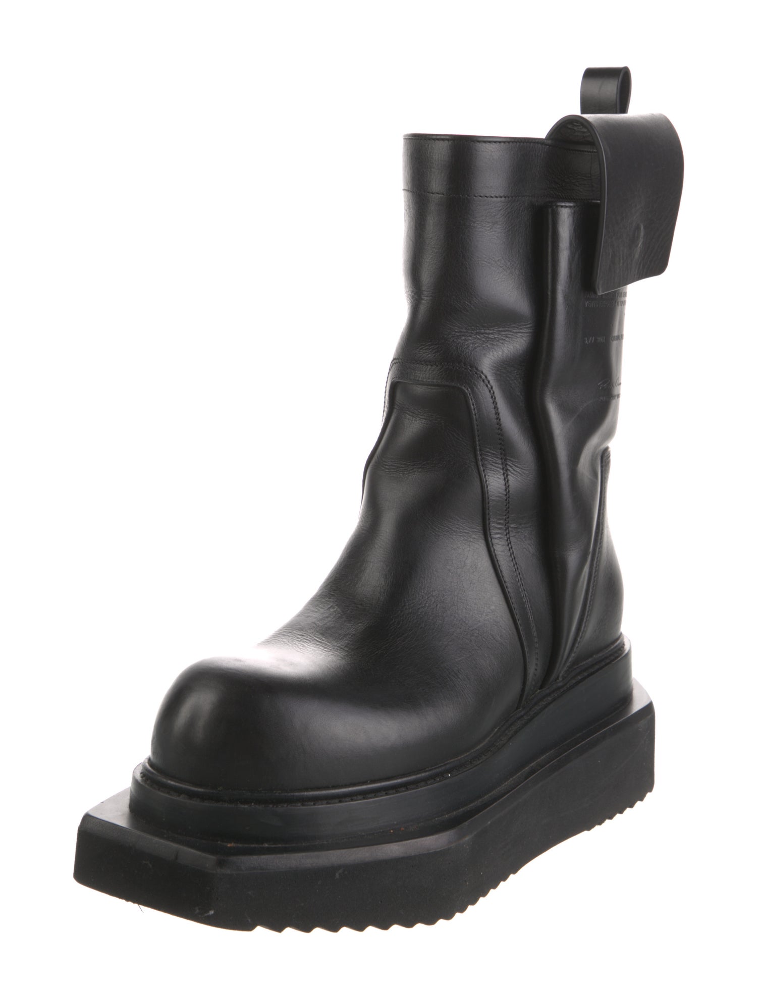 Rick Owens Leather Boots